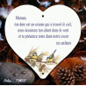 coeur commemoratif émaillé blanc decor mesanges bleues police times