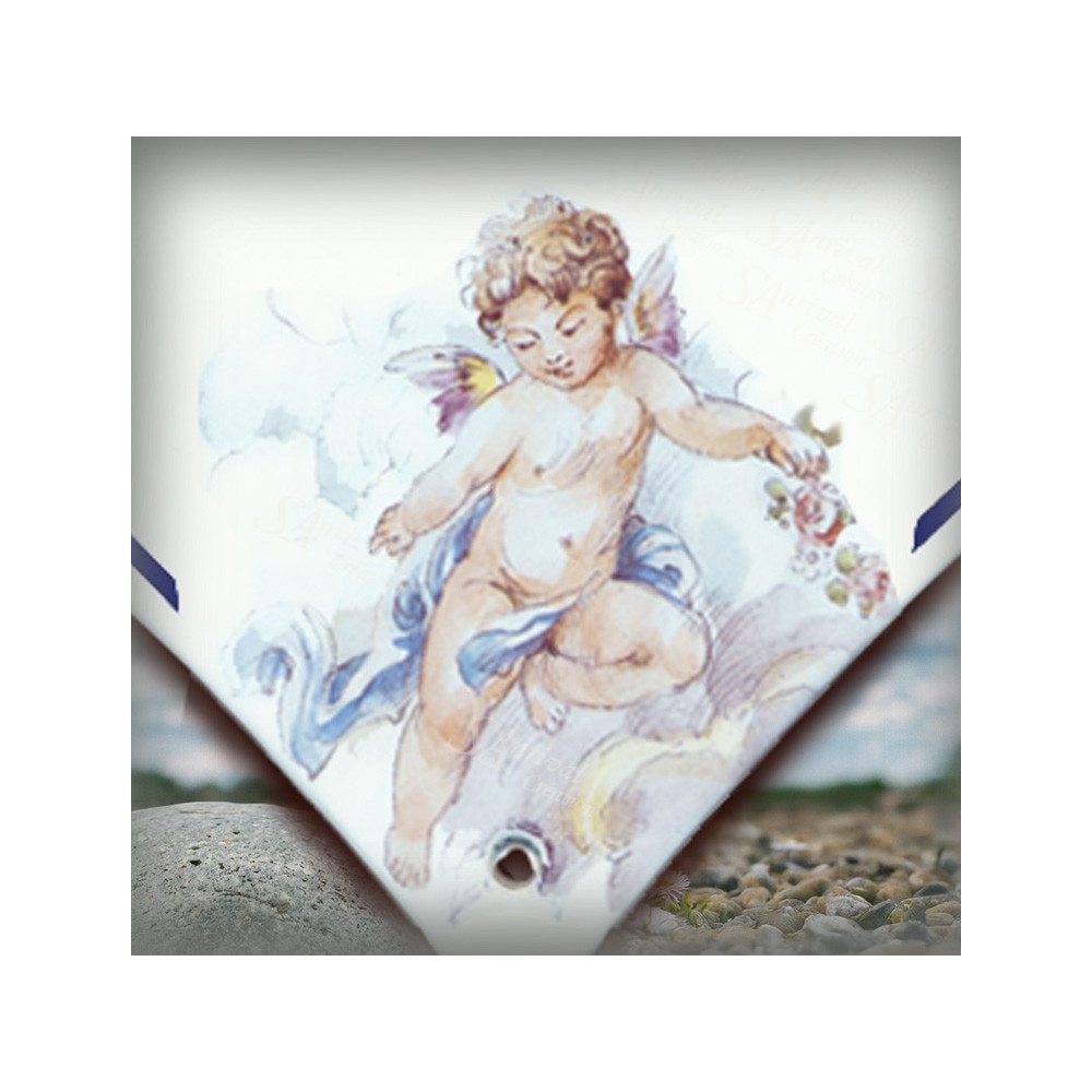 décor ange zoom pour le coeur funéraire pour enfant