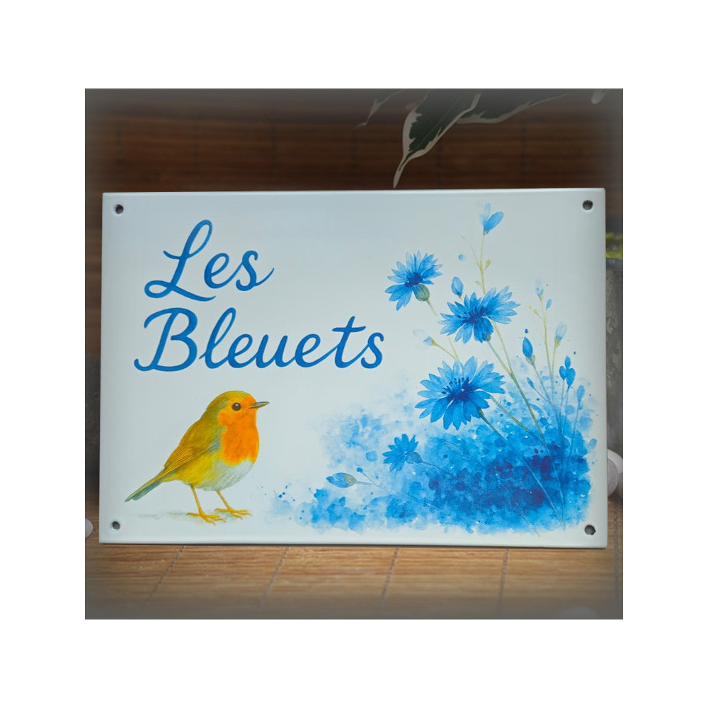 Enamel Plate made from a drawing