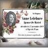 plaque de style émaillée personnalisée + décor fourni