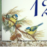 Numéro décor mésange bleue 15x10cm