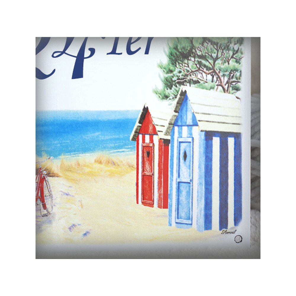 décor Cabines rouges et bleues