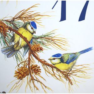 décor Mésanges bleues