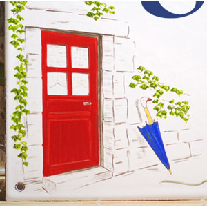 décor Porte Rouge