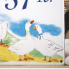 Numéro de rue émaillé décor Les Oies