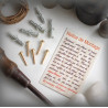 Kit de fixation avec vis laiton et cheville pour votre plaque de Paris