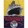 PLAQUE MESSAGERIE MARITIME