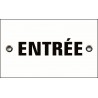 Plaque émaillée 10x6cm "Entrée"