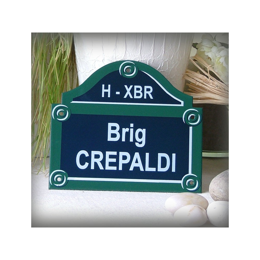 plaque "Paris" 15X13cm personnalisée