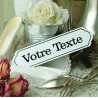 Enamelled plate of style personalized