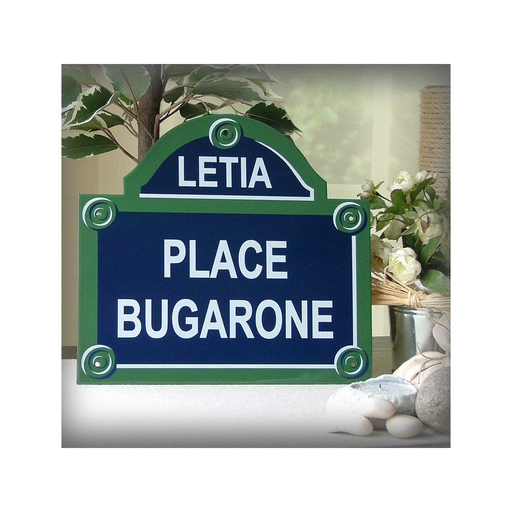 Votre Plaque de Paris 30x26cm personnalisée à votre nom