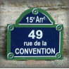 Votre Plaque de Paris 30x26cm personnalisée à votre nom
