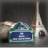 Enamel "Paris" plate - 36 quai des orfevres