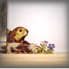 Street Number enamelled Mountain marmot decoration