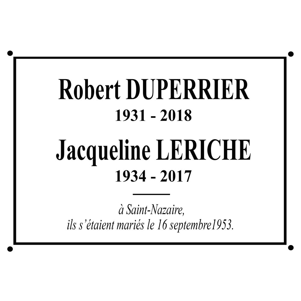 Funeral enamel plate rectangle 8x11,2in + black net