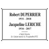 plaque funéraire rectangle 20x28cm + filet noir