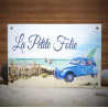 House name plate enamelled 2CV decoration