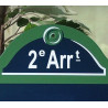La véritable Plaque de Paris avec Arrondissement et personnalisée à votre nom