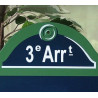 La véritable Plaque de Paris avec Arrondissement et personnalisée à votre nom