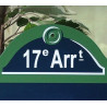La véritable Plaque de Paris avec Arrondissement et personnalisée à votre nom