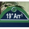 La véritable Plaque de Paris avec Arrondissement et personnalisée à votre nom