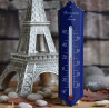 Thermomètre émail bleu 24cm