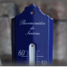 Thermomètre émail bleu 24cm