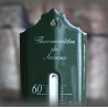 Thermomètre émaillé vert 24cm