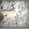 Enamel oval incurved number in the old 1,6x1,2 in