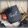 6 labels in black enamel for your garden