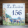 Home plate enamelled garden decoration 6x6in