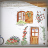 Numéro de rue émaillé décor Maison 13,5x20cm