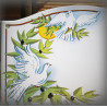 Plaque de Maison émaillé décor Colombes 13,5x20cm
