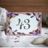 Numéro de rue émaillé décor Lavandes 10,5x7cm