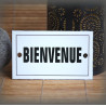 Plaque émaillée 10x6cm "Bienvenue"