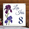 Home plate enamelled Iris decoration 6x6in Characters Greate Vibes