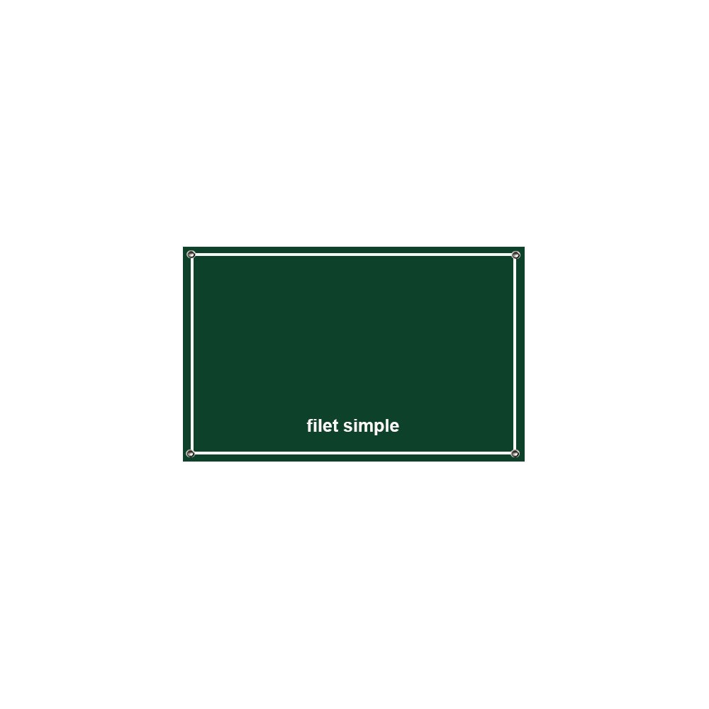 Plaque émaillée à l'ancienne couleur vert 30x20cm