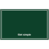 Plaque émaillée à l'ancienne couleur vert 30x20cm