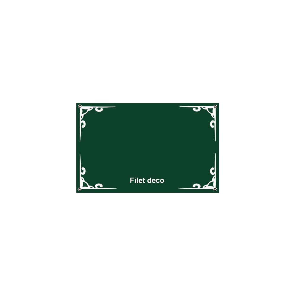 Plaque émaillée à l'ancienne couleur vert 30x20cm