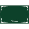 Plaque émaillée à l'ancienne couleur vert 30x20cm