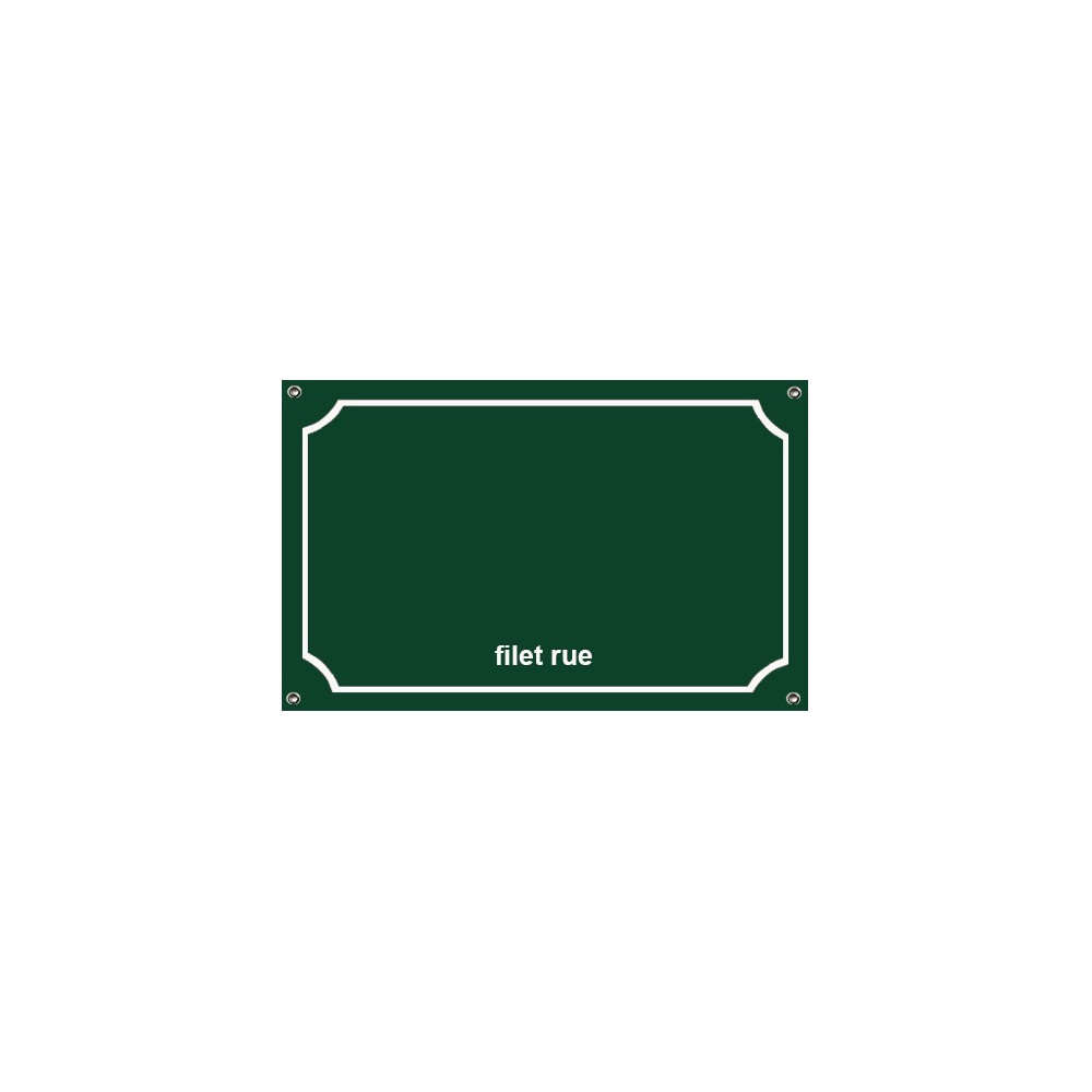 Plaque émaillée à l'ancienne couleur vert 30x20cm