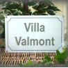 Plaque émaillée personnalisée blanc 23x14cm - filet et police au choix