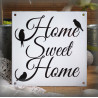 Plaque de Maison émaillée Home Sweet Home
