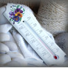 Enamel thermometer decoration flower
