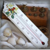 Thermomètre émail décor Framboise