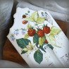 Thermomètre émail décor Framboise
