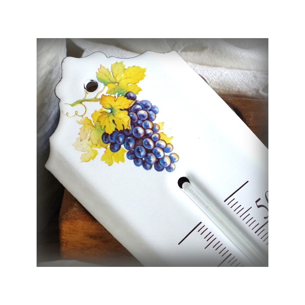 Thermomètre en émail à Vin