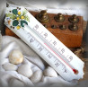 Enamel thermometer decoration Fruit of the oak