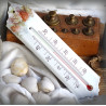 Enamel thermometer decoration Hydrangeas