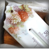 Thermomètre émail décor hortensias